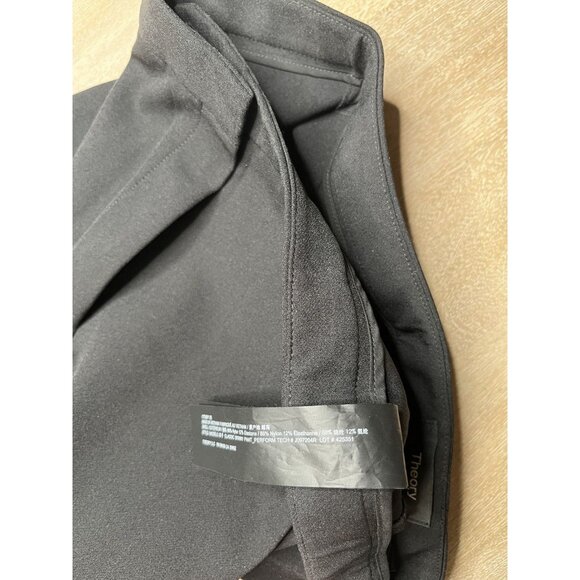 Theory NWT Classic Skinny Pant in Performance Tech Black Size 6 - Picture 6 of 9